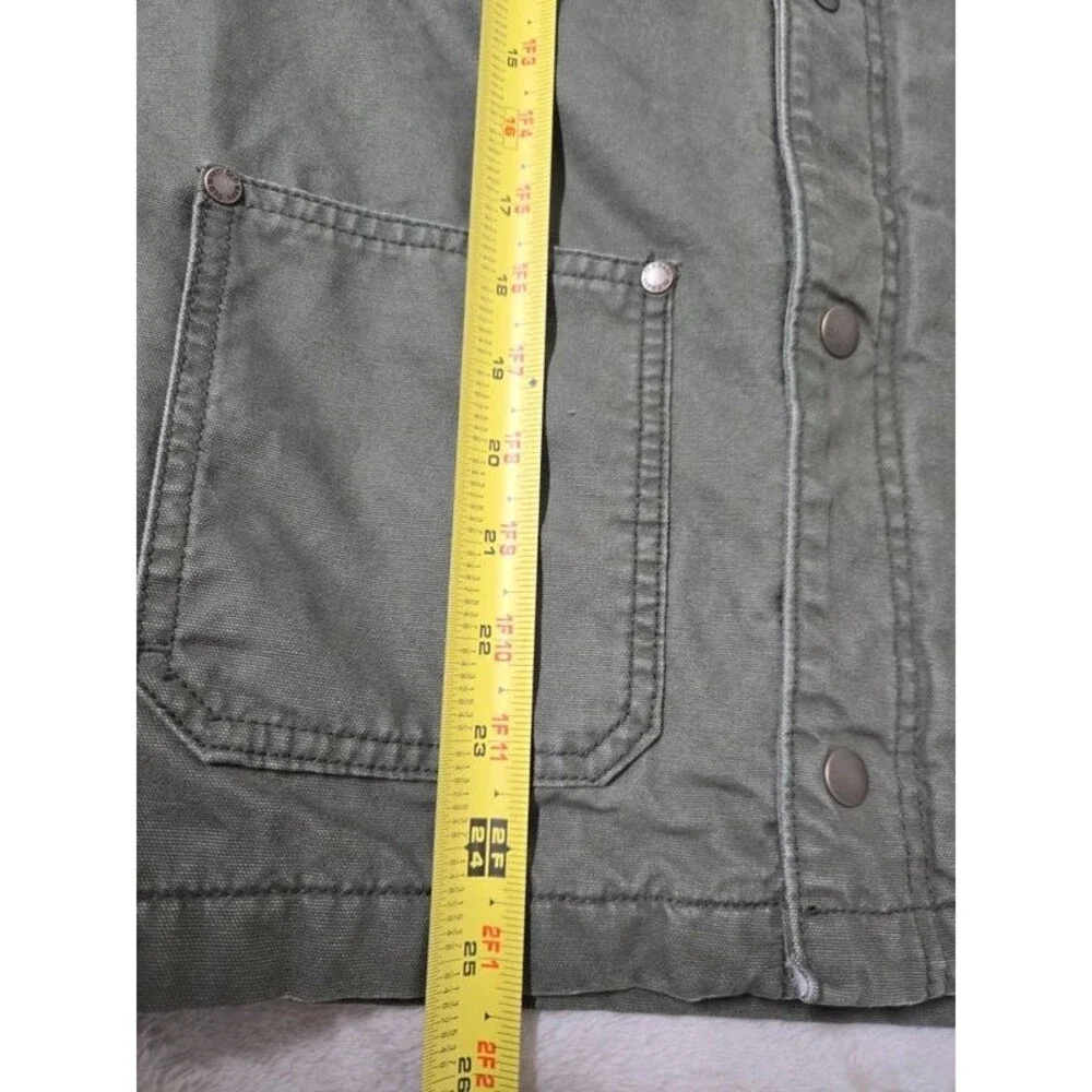 Old Navy Kids Plaid Flannel Lined Cotton Canvas Utility Jacket - XL (14-16)